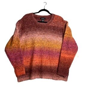 Karen‎ Kane Sweater Girl Ombre Sweater Plus Size 1X Sunset Multi Color NWT